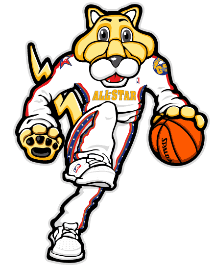 NBA All-Star Game 2005 Mascot Logo iron on transfers for clothing
